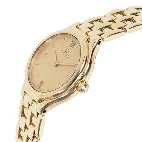 omega womens watch gold